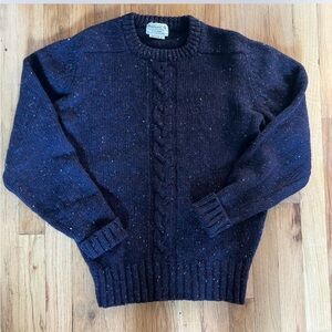Women’s Vintage Navy Confetti Sweater S